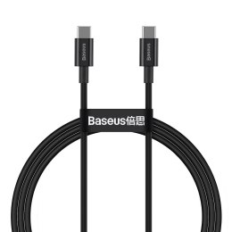 BASEUS kabel Typ C do Typ C PD100W Power Delivery Superior Series Fast Charging CATYS-B01 1 metr czarny