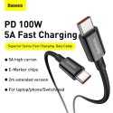 BASEUS kabel Typ C do Typ C PD100W Power Delivery Superior Series Fast Charging CATYS-B01 1 metr czarny