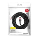BASEUS kabel USB A do Typ C 1,5A Cafule CATKLF-U09 3 m czarno czerwony