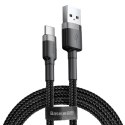 BASEUS kabel USB A do Typ C 1,5A Cafule CATKLF-UG1 3 m czarno szary