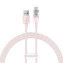 BASEUS kabel USB A do Typ C PD 100W Explorer CATS010404 1 m różowy