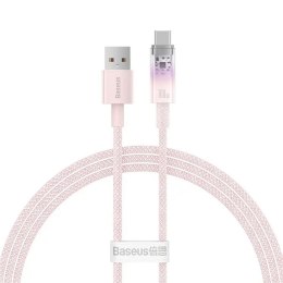 BASEUS kabel USB A do Typ C PD 100W Explorer CATS010404 1 m różowy