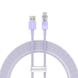 BASEUS kabel USB A do Typ C PD 100W Explorer CATS010505 2 fioletowy