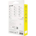 BASEUS kabel zwijany 3w1 USB A do Micro USB / Lightning / Typ C 3.5A CB000063 1,1 m fioletowy