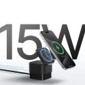 BASEUS ładowarka indukcyjna 2w1 kompatybilna z MagSafe 3A 20W BS-W531 czarna BASEUS ładowarka indukcyjna 2w1 kompatybilna z MagSafe 3A 20W BS-W531 czarna