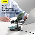 BASEUS ładowarka indukcyjna 3w1 kompatybilna z MagSafe 15W WXTE000101 czarna BASEUS ładowarka indukcyjna 3w1 kompatybilna z MagSafe 15W WXTE000101 czarna