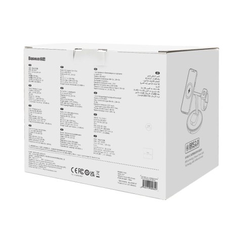 BASEUS ładowarka indukcyjna 3w1 kompatybilna z MagSafe 15W WXTE000101 czarna BASEUS ładowarka indukcyjna 3w1 kompatybilna z MagSafe 15W WXTE000101 czarna