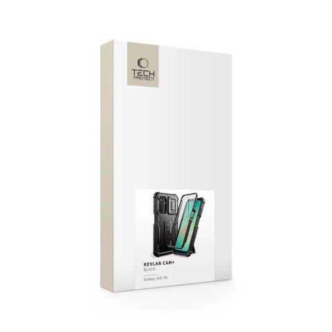 Etui Tech-Protect Kevlar Cam+ na Samsung Galaxy A26 5G - czarne Etui Tech-Protect Kevlar Cam+ na Samsung Galaxy A26 5G - czarne