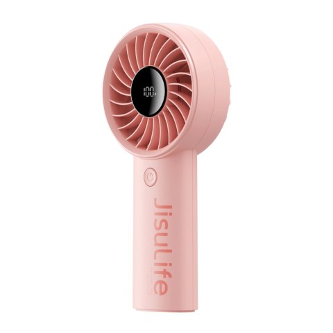 Mini wentylator Jisulife Handheld Fan Life4 5000mAh przenośny wiatraczek USB - różowy