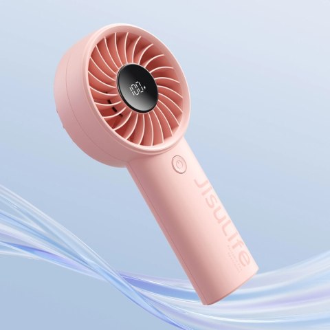 Mini wentylator Jisulife Handheld Fan Life4 5000mAh przenośny wiatraczek USB - różowy