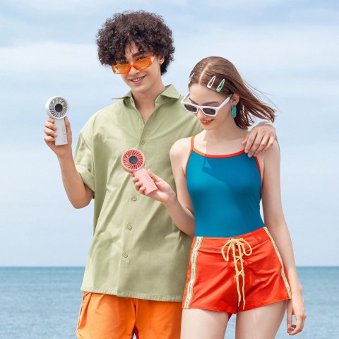 Mini wentylator Jisulife Handheld Fan Life4 5000mAh przenośny wiatraczek USB - szary