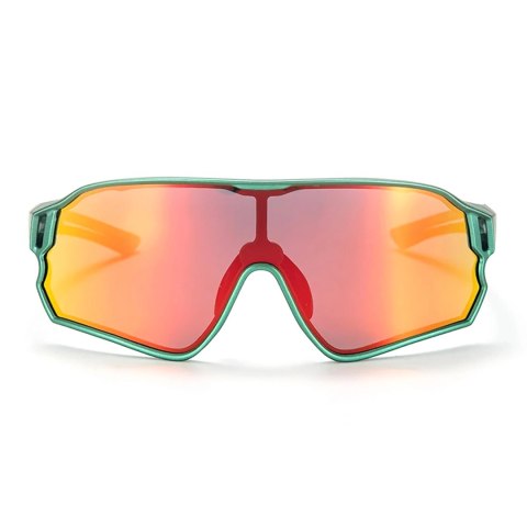 Okulary rowerowe Rockbros 14110009002 polaryzacyjne dla dzieci 8-14 lat - zielone