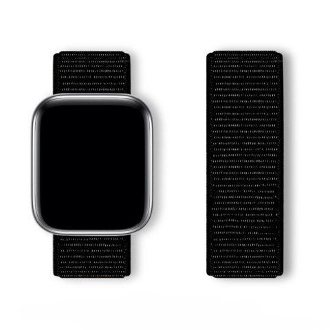 Pasek Sport Loop do Apple Watch 42 / 44 / 45 / 46 / 49 mm - czarny Pasek Sport Loop do Apple Watch 42 / 44 / 45 / 46 / 49 mm - czarny