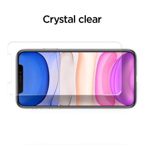 Szkło hartowane Spigen ALM Glass FC na iPhone 11 / XR - czarne Szkło hartowane Spigen ALM Glass FC na iPhone 11 / XR - czarne