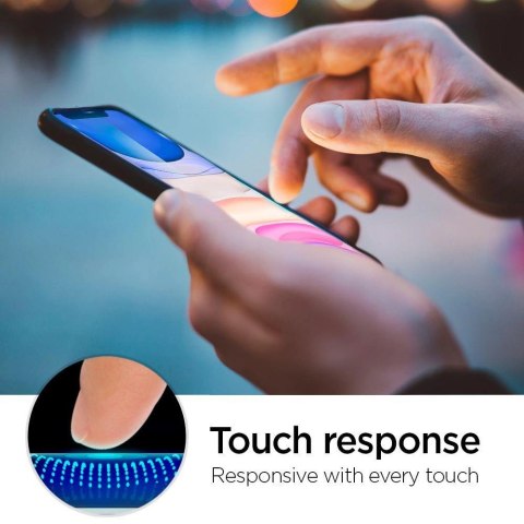 Szkło hartowane Spigen ALM Glass FC na iPhone 11 / XR - czarne Szkło hartowane Spigen ALM Glass FC na iPhone 11 / XR - czarne