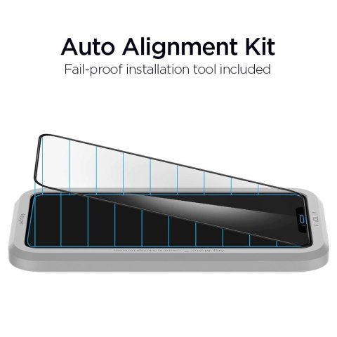 Szkło hartowane Spigen ALM Glass FC na iPhone 11 / XR - czarne Szkło hartowane Spigen ALM Glass FC na iPhone 11 / XR - czarne