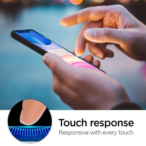 Szkło hartowane Spigen ALM Glass FC na iPhone 11 / XR - czarne Szkło hartowane Spigen ALM Glass FC na iPhone 11 / XR - czarne