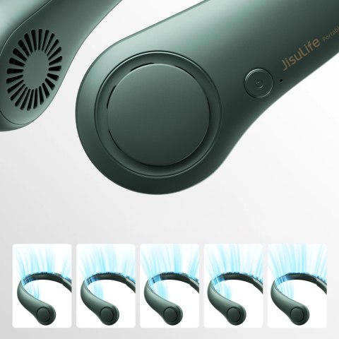 Wentylator Jisulife Neck Fan Life3 na kark, szyję, wiatrak przenośny USB - zielony Wentylator Jisulife Neck Fan Life3 na kark, szyję, wiatrak przenośny USB - zielony