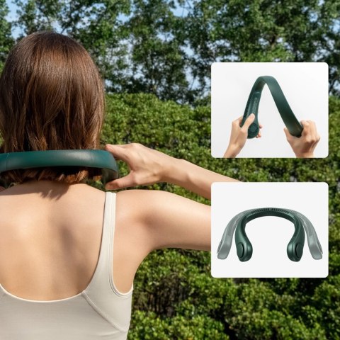 Wentylator Jisulife Neck Fan Life3 na kark, szyję, wiatrak przenośny USB - zielony Wentylator Jisulife Neck Fan Life3 na kark, szyję, wiatrak przenośny USB - zielony