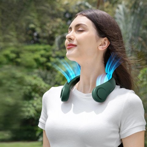 Wentylator Jisulife Neck Fan Life3 na kark, szyję, wiatrak przenośny USB - zielony Wentylator Jisulife Neck Fan Life3 na kark, szyję, wiatrak przenośny USB - zielony
