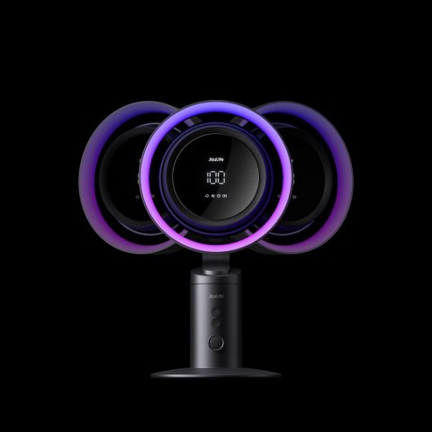 Wentylator turbinowy Jisulife Table Fan Pro3 10000mAh biurkowy z filtrem - ciemnoszary