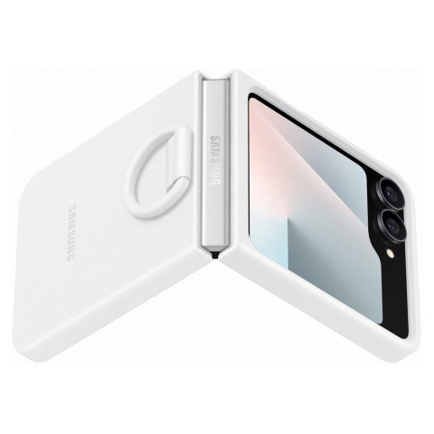 Etui Samsung Silicone Case na Samsung Galaxy Z Flip7 FE - białe Etui Samsung Silicone Case na Samsung Galaxy Z Flip7 FE - białe