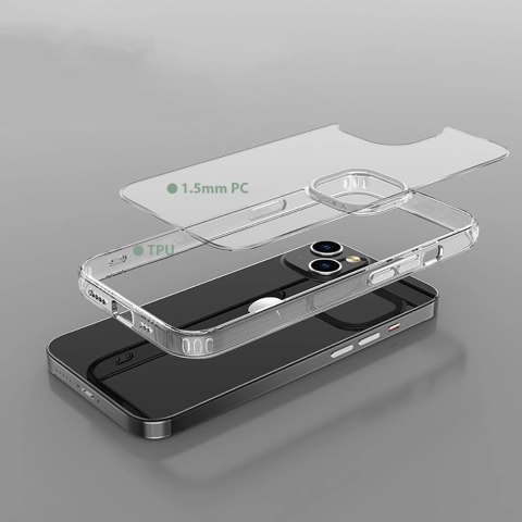 Etui Tech-Protect FlexAir Hybrid na iPhone 14 - przezroczyste