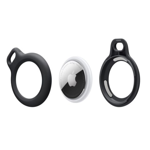Etui Tech-Protect Rough Chain na Apple AirTag z zawieszką - czarne