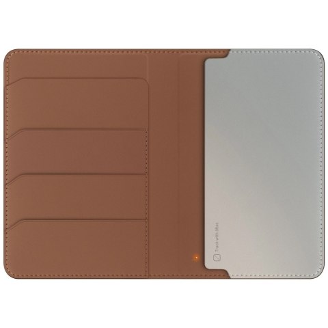 Etui na paszport UNIQ Belmont z Apple Find My blokada RFID karmelowy beżowy Etui na paszport UNIQ Belmont z Apple Find My blokada RFID karmelowy beżowy