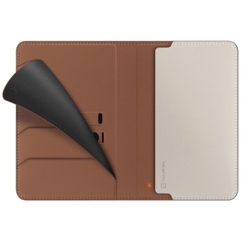 Etui na paszport UNIQ Belmont z Apple Find My blokada RFID karmelowy beżowy Etui na paszport UNIQ Belmont z Apple Find My blokada RFID karmelowy beżowy