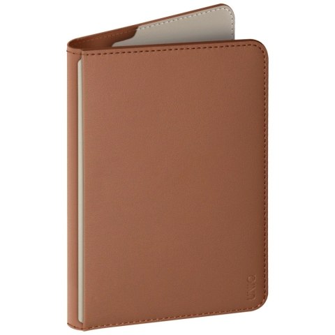 Etui na paszport UNIQ Belmont z Apple Find My blokada RFID karmelowy beżowy Etui na paszport UNIQ Belmont z Apple Find My blokada RFID karmelowy beżowy