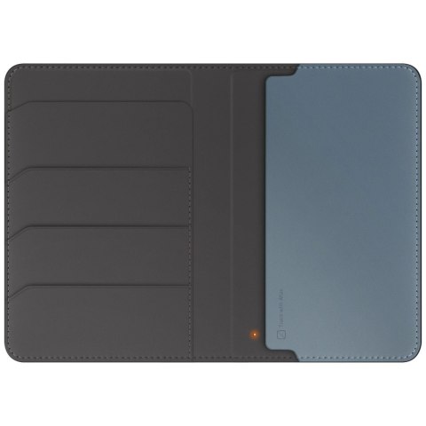 Etui na paszport UNIQ Belmont z Apple Find My blokada RFID szaro niebieski Etui na paszport UNIQ Belmont z Apple Find My blokada RFID szaro niebieski