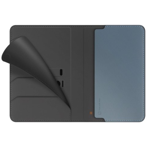 Etui na paszport UNIQ Belmont z Apple Find My blokada RFID szaro niebieski Etui na paszport UNIQ Belmont z Apple Find My blokada RFID szaro niebieski