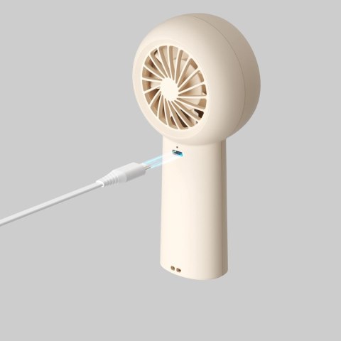 Mini wentylator Jisulife Handheld Fan Life5 Plus 4000 mAh przenośny wiatraczek USB - beżowy Mini wentylator Jisulife Handheld Fan Life5 Plus 4000 mAh przenośny wiatraczek USB - beżowy
