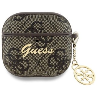 GUESS futerał do APPLE AirPods 4 GUA4G4GSMW (PU 4G W / Charm) brązowy