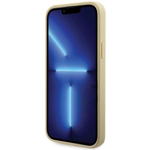 GUESS futerał do IPHONE 13 / 14 / 15 GUHCP14SHDGTPD (Rhinestone Triangle) złoty