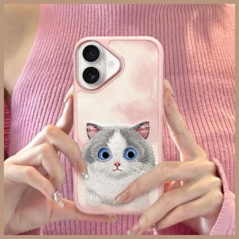 NIMMY futerał BIG EYED PET 2.0 Cat do IPHONE 16 różowy