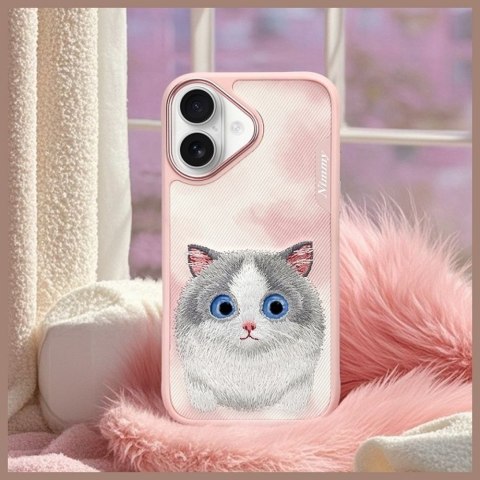 NIMMY futerał BIG EYED PET 2.0 Cat do IPHONE 16 różowy