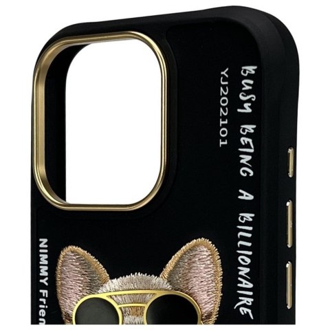 NIMMY futerał GLASSES COOL DOG do IPHONE 16 Pro Max czarny