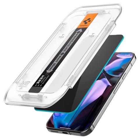 Szkło prywatyzujące Spigen Glas.TR "Ez Fit" Privacy HD 2-pack na Google Pixel 9 / 9 Pro Szkło prywatyzujące Spigen Glas.TR "Ez Fit" Privacy HD 2-pack na Google Pixel 9 / 9 Pro