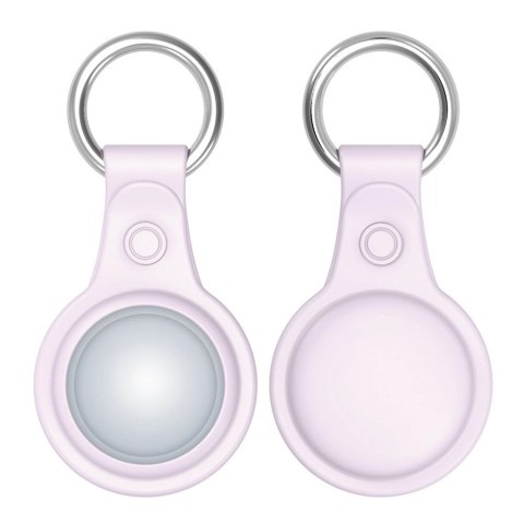 Dux Ducis zestaw 4x silikonowe etui brelok zawieszka case do lokalizatora Apple AirTag (4 kolory: czarny, zielony, różowy, niebi
