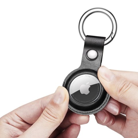Dux Ducis zestaw 4x silikonowe etui brelok zawieszka case do lokalizatora Apple AirTag (4 kolory: czarny, zielony, różowy, niebi