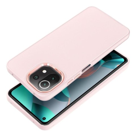 Futerał FRAME do XIAOMI Mi 11 Lite 5G / Mi 11 Lite LTE ( 4G ) / Mi 11 Lite NE pudrowy róż