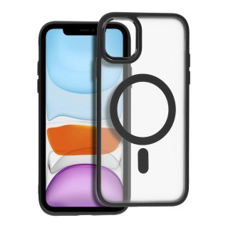 Futerał MATTE MAG COVER kompatybilny z MagSafe do IPHONE 11 czarny