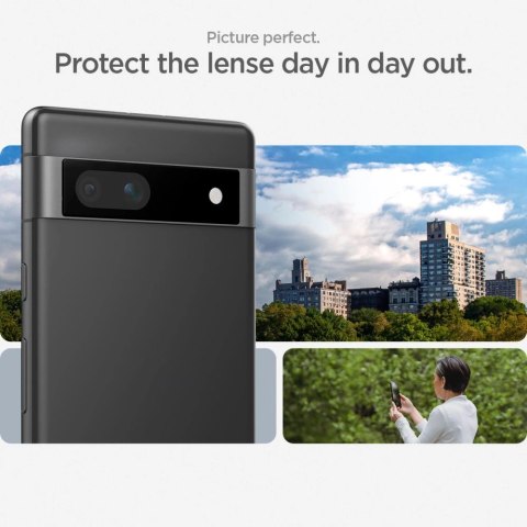 Osłona aparatu Spigen Glas.tR EZ Fit Optik Camera Protector na Google Pixel 7A - czarna 2 szt. Osłona aparatu Spigen Glas.tR EZ Fit Optik Camera Protector na Google Pixel 7A - czarna 2 szt.
