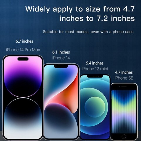 Uchwyt na telefon do samochodu uniwersalny Forcell F-Grip Guardian AV do kratki czarny Uchwyt na telefon do samochodu uniwersalny Forcell F-Grip Guardian AV do kratki czarny