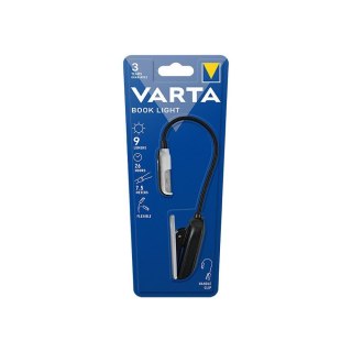 VARTA lampka LED do czytania książek (16618 LED BOOK LIGHT) + 2 x bateria CR2032