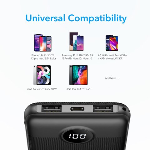 VEGER powerbank 10 000 mAh L10 (W1105) czarny EOL VEGER powerbank 10 000 mAh L10 (W1105) czarny EOL