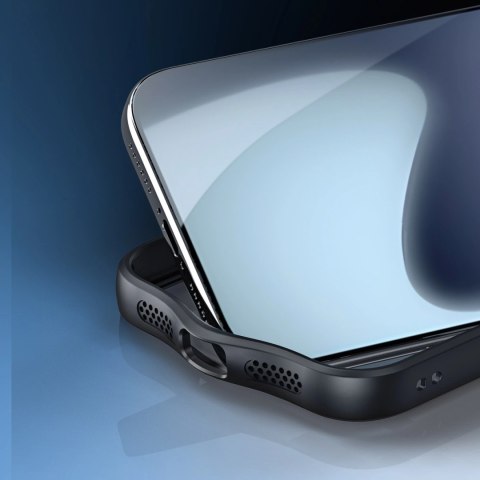 Etui Dux Ducis Aimo Mag z pierścieniem magnetycznym i podstawką na iPhone 17 Pro - czarne