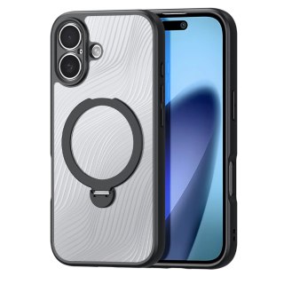 Etui Dux Ducis Aimo Mag z pierścieniem magnetycznym i podstawką na iPhone 17 - czarne